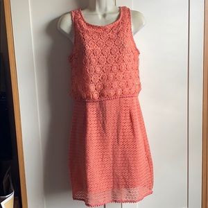 Pink alya crochet style dress M Francescas